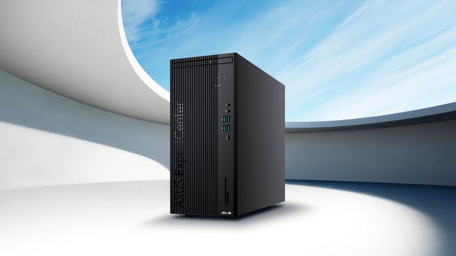華碩首款商用AI桌機ASUS ExpertCenter D900 Mini Tower (D900MF)。